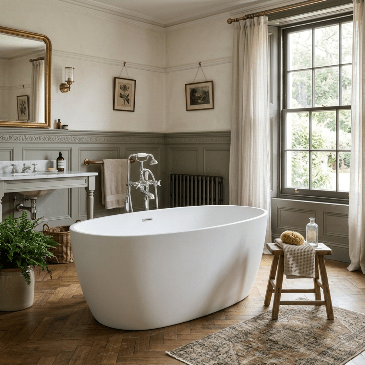 Royce Morgan Darwin Freestanding Bath Tub Compact Oval Shape in L1600 x W800 x H580