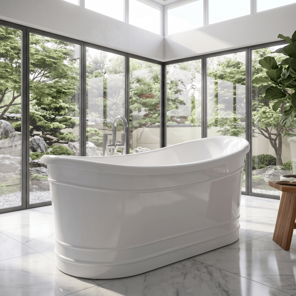 Royce Morgan Harewood Freestanding Bath Tub Traditional Roll Top Design in L1650 x W730 x H580mm