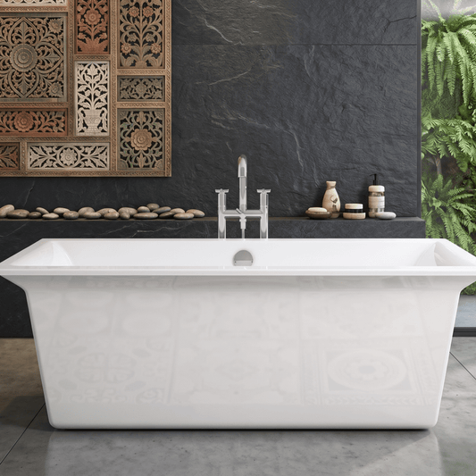 Royce Morgan Hexham Freestanding Bath Tub Classic Roll Top Style in L1690 x W760 x H590mm