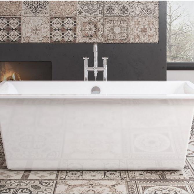 Royce Morgan Hexham Freestanding Bath Tub Classic Roll Top Style in L1690 x W760 x H590mm