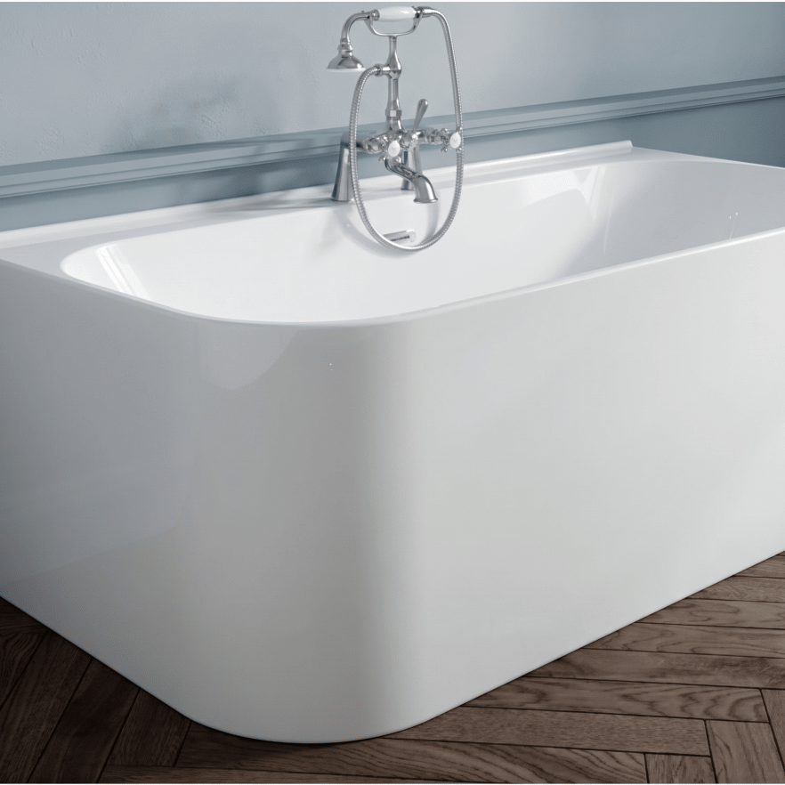 Royce Morgan Jasper Freestanding Bath Tub Compact Modern Design in L1600 x W800 x H580mm