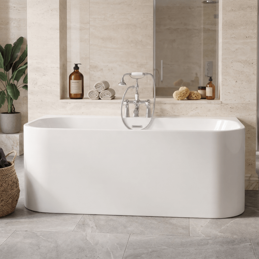 Royce Morgan Jasper Whirlpool Freestanding Bath Tub Luxury Spa System in L1600 x W800 x H580mm