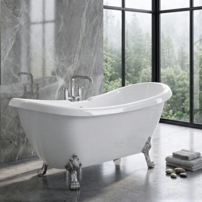 Royce Morgan Melrose Freestanding Bath Tub Slipper Style With Feet in L1700 x W700 x H700mm