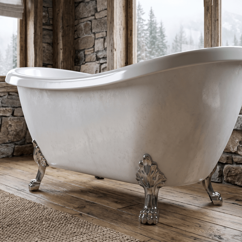 Royce Morgan Melrose Freestanding Bath Tub Slipper Style With Feet in L1700 x W700 x H700mm