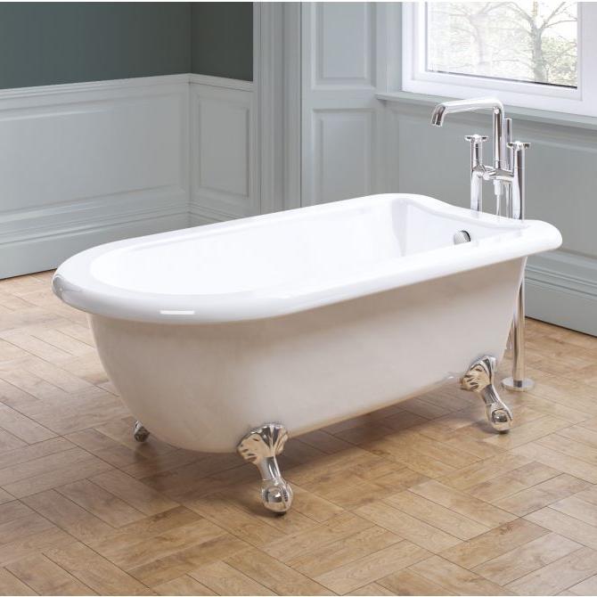Royce Morgan Orlando Freestanding Bath Tub Modern Compact Design in L1380 x W750 x H590mm