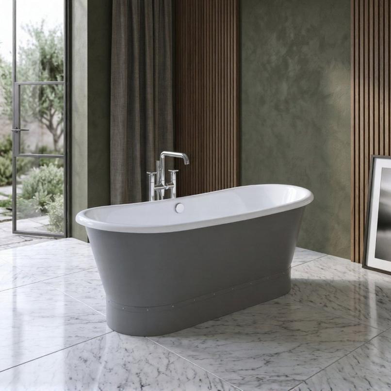 Royce Morgan Portland Freestanding Bath Tub Contemporary Deep Soaking Design in L1710 x W690 x H680mm