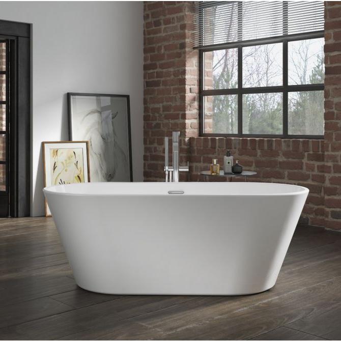 Royce Morgan Sapphire Freestanding Bath Tub Contemporary Straight - Edge Design in L1650 x W755 x H610mm