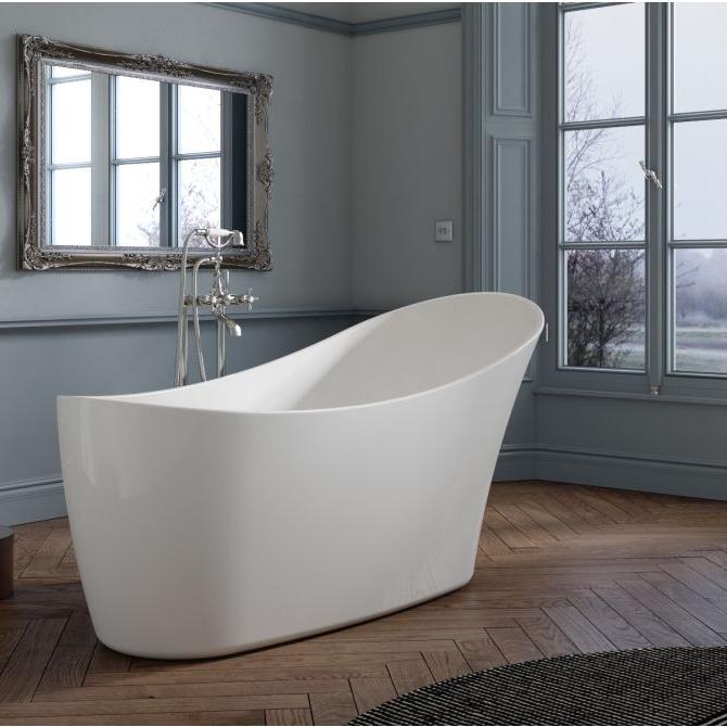 Royce Morgan Sunstone Freestanding Bath Tub Deep Slipper Design in L1590 x W700 x H780mm