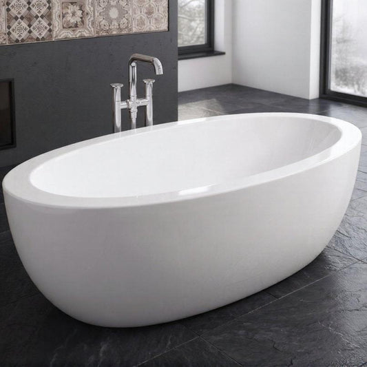 Royce Morgan Westminster Freestanding Bath Tub Elegant Oval Design in L1490 x W850 x H580mm