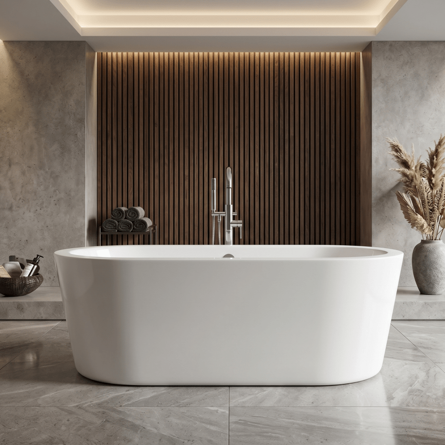 Royce Morgan Woburn Freestanding Bath Tub Classic Oval Design in L1490 x W790 x H590mm