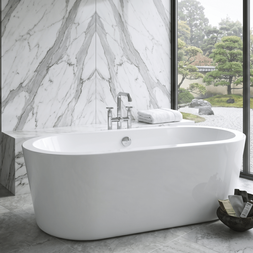 Royce Morgan Woburn Freestanding Bath Tub Classic Oval Design in L1490 x W790 x H590mm