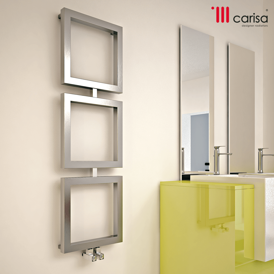 Carisa Ruma Stainless Steel Modern Towel Radiator