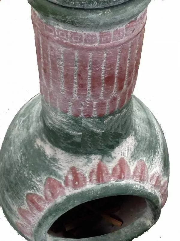 Gardeco Plumas Green Mexican Chimenea