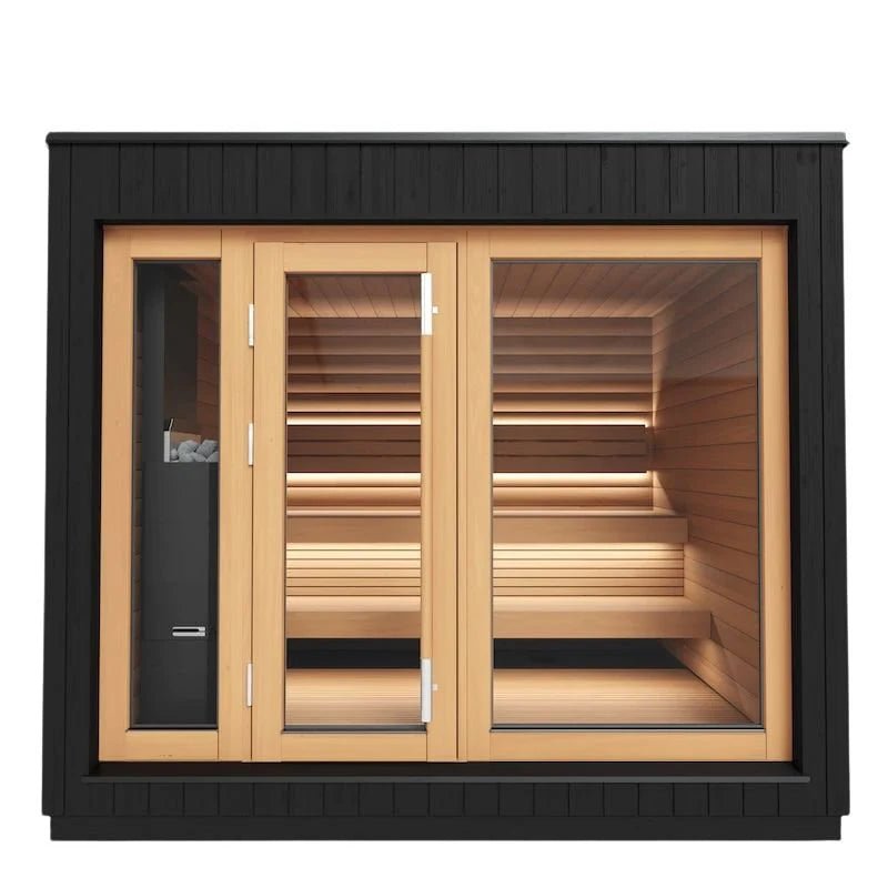 Saunum AirCube One Ready Made Nordic Outdoor Sauna (5 Seater) in