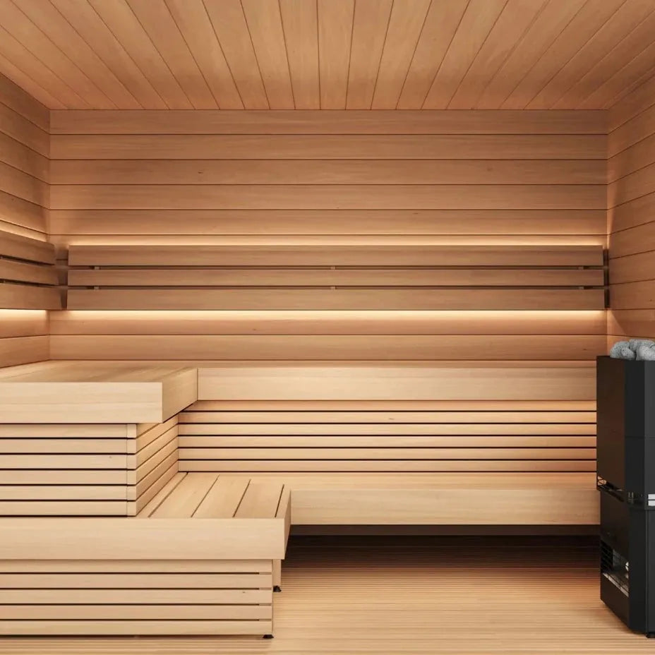 Saunum AirCube Space Ready Made Nordic Outdoor Sauna (5 Seater) in