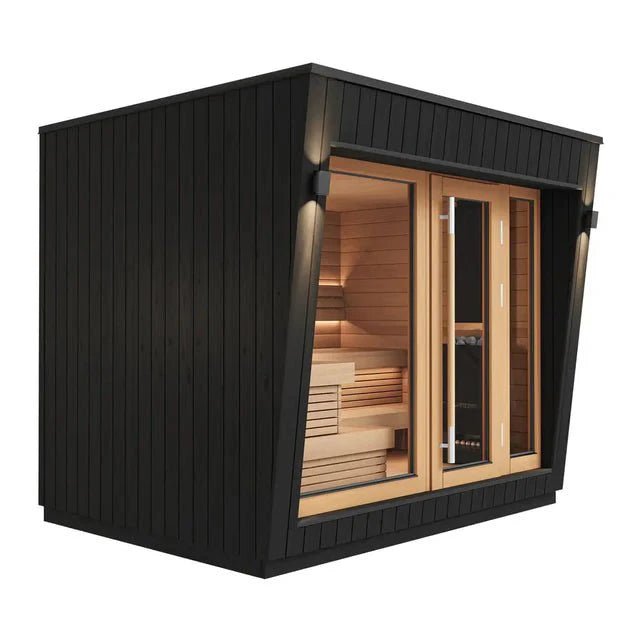 Saunum AirCube Space Ready Made Nordic Outdoor Sauna (5 Seater) in