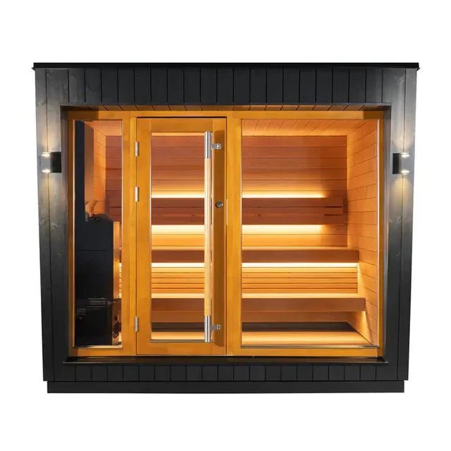 Saunum AirCube Space Ready Made Nordic Outdoor Sauna (5 Seater) in