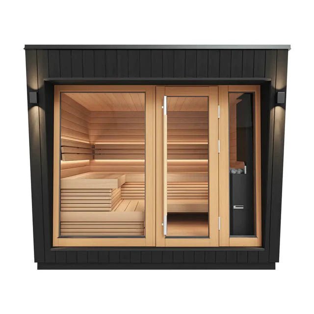 Saunum AirCube Space Ready Made Nordic Outdoor Sauna (5 Seater) in