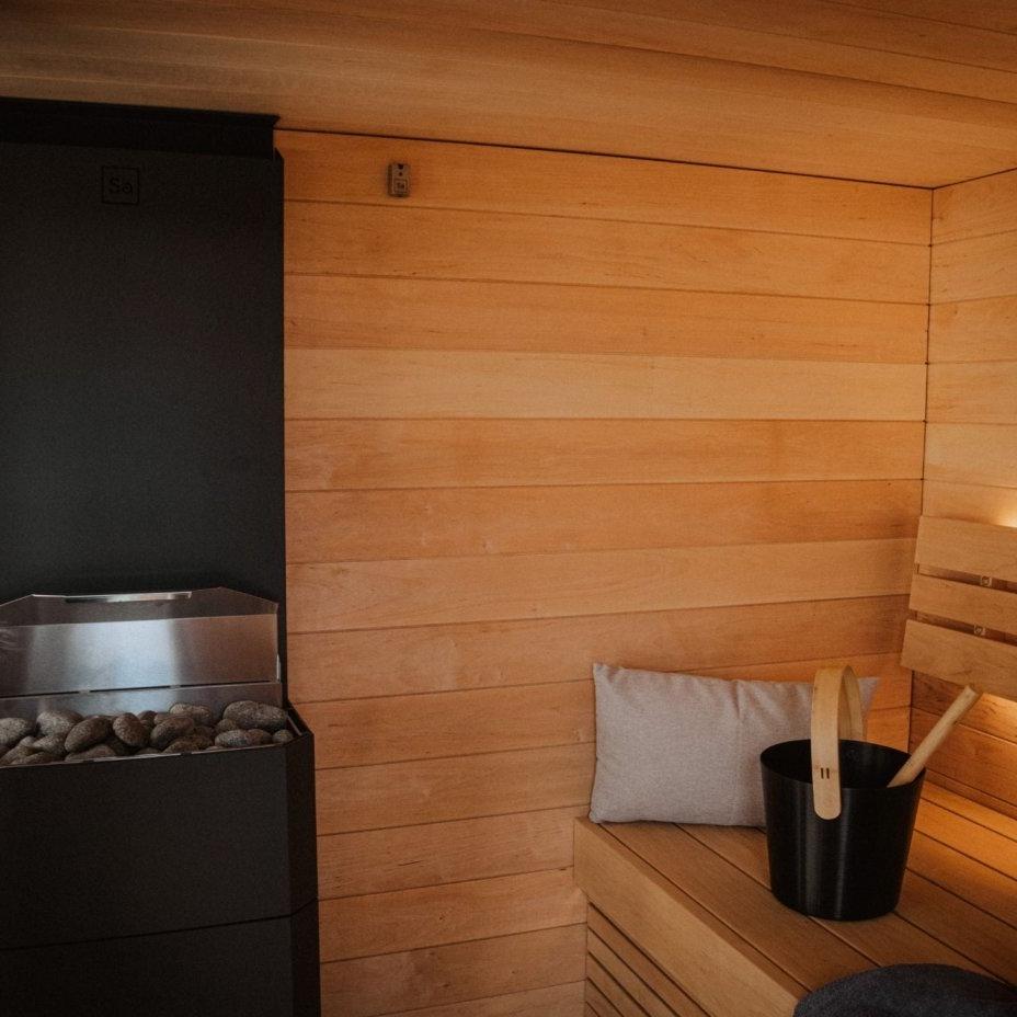 Saunum AirCube Terrace Ready Made Nordic Outdoor Sauna (4 Seater) in