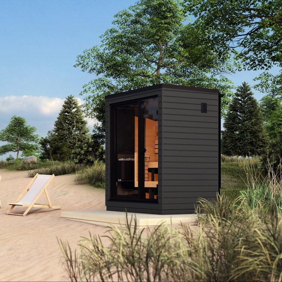 Saunum Classic Mini - Mini Ready Made Nordic Outdoor Sauna (2 - 3 Person) in