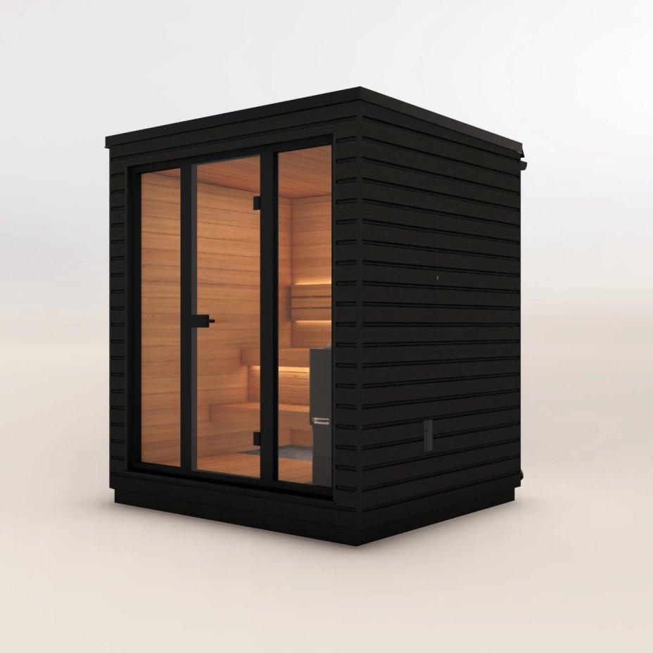 Saunum Classic Ready Made Mini Nordic Outdoor Sauna (3 Seater) in