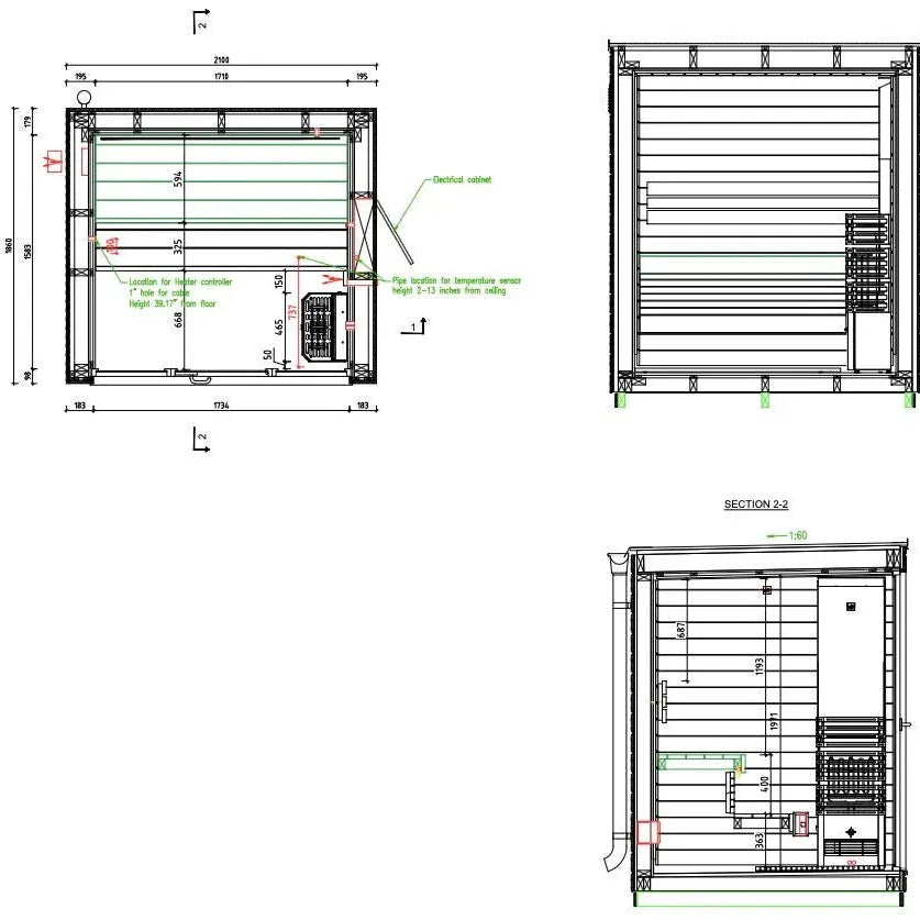 Saunum Classic Ready Made Mini Nordic Outdoor Sauna (3 Seater) in