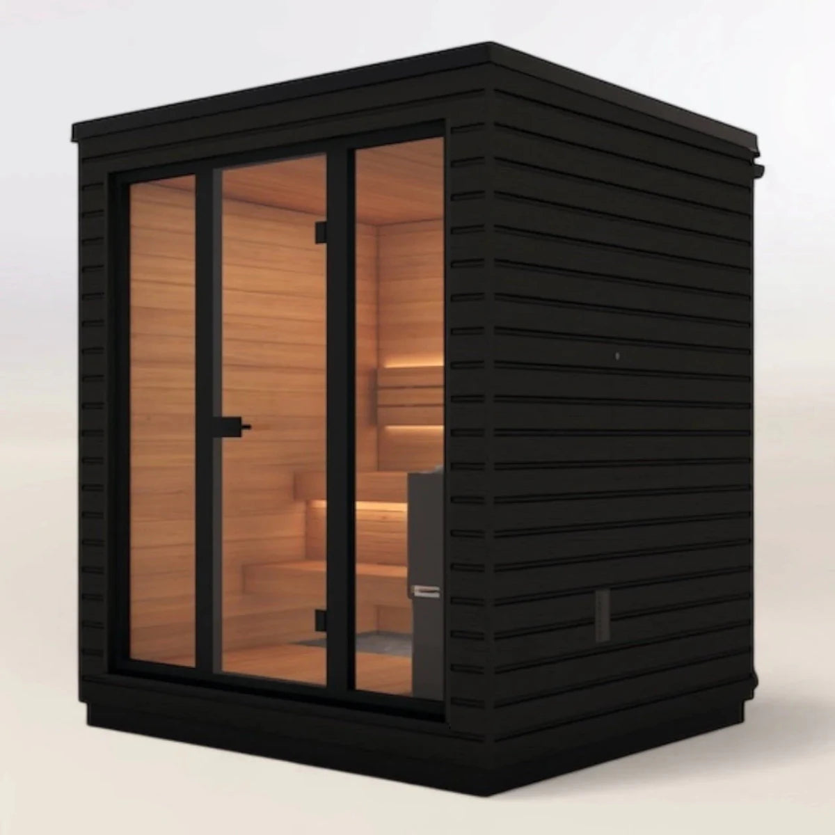 Saunum Classic Ready Made Mini Nordic Outdoor Sauna (3 Seater) in