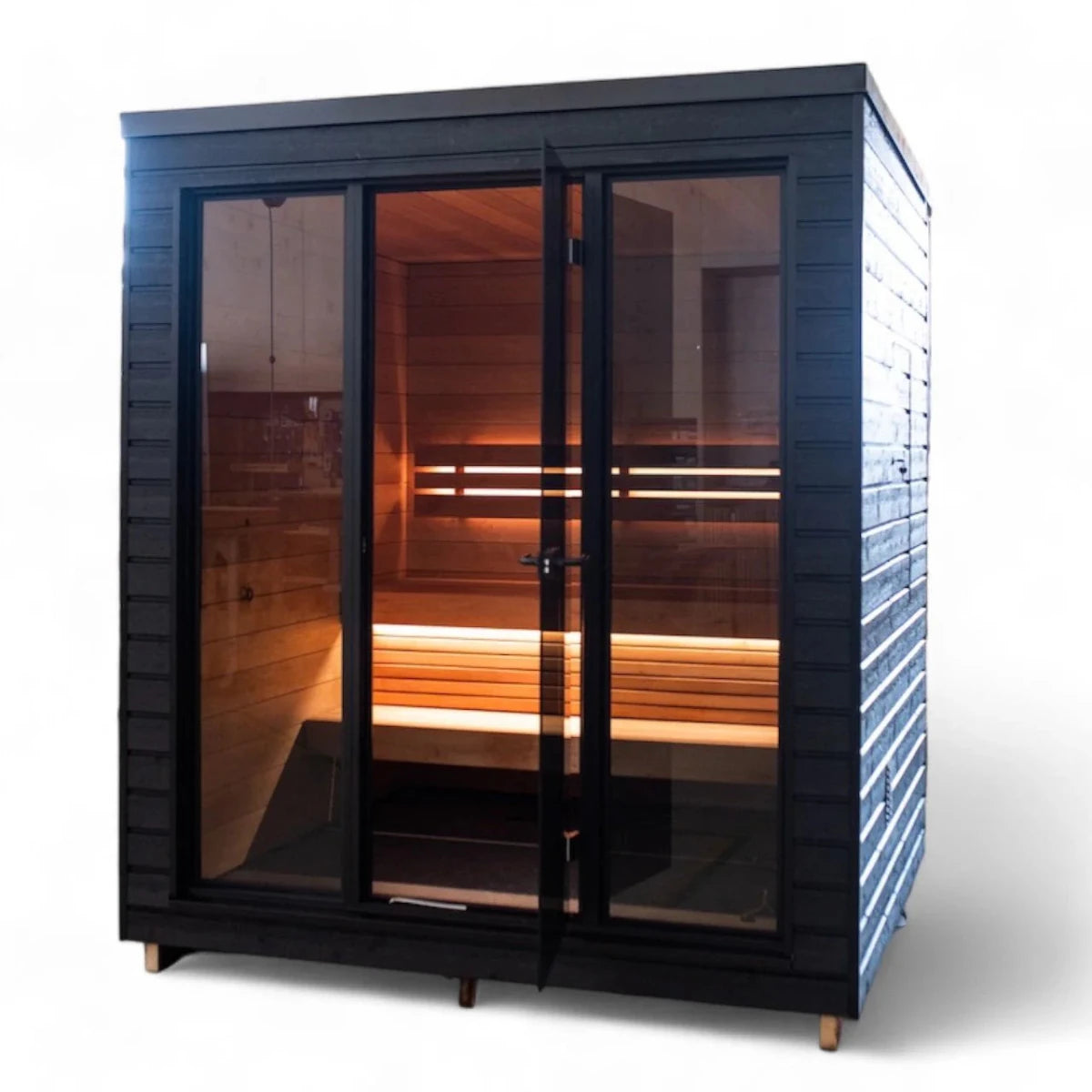 Saunum Classic Ready Made Mini Nordic Outdoor Sauna (3 Seater) in
