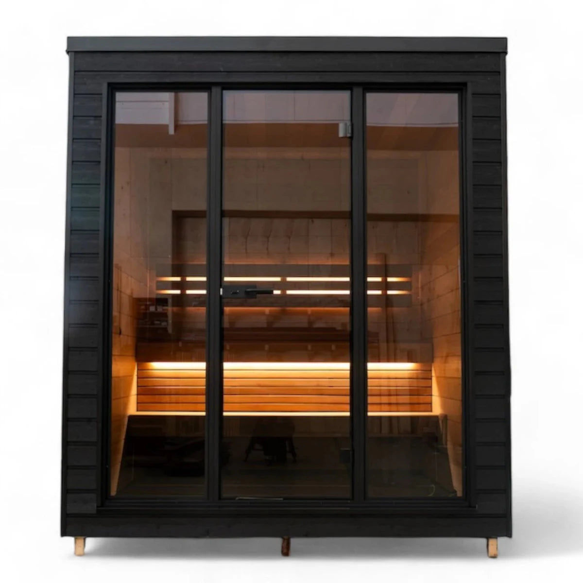 Saunum Classic Ready Made Mini Nordic Outdoor Sauna (3 Seater) in