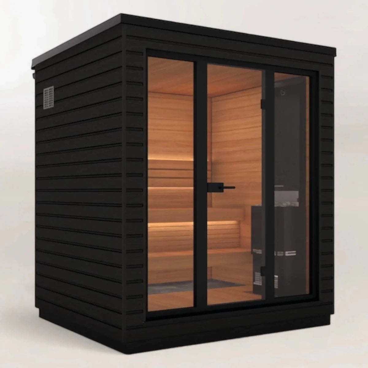 Saunum Classic Ready Made Mini Nordic Outdoor Sauna (3 Seater) in