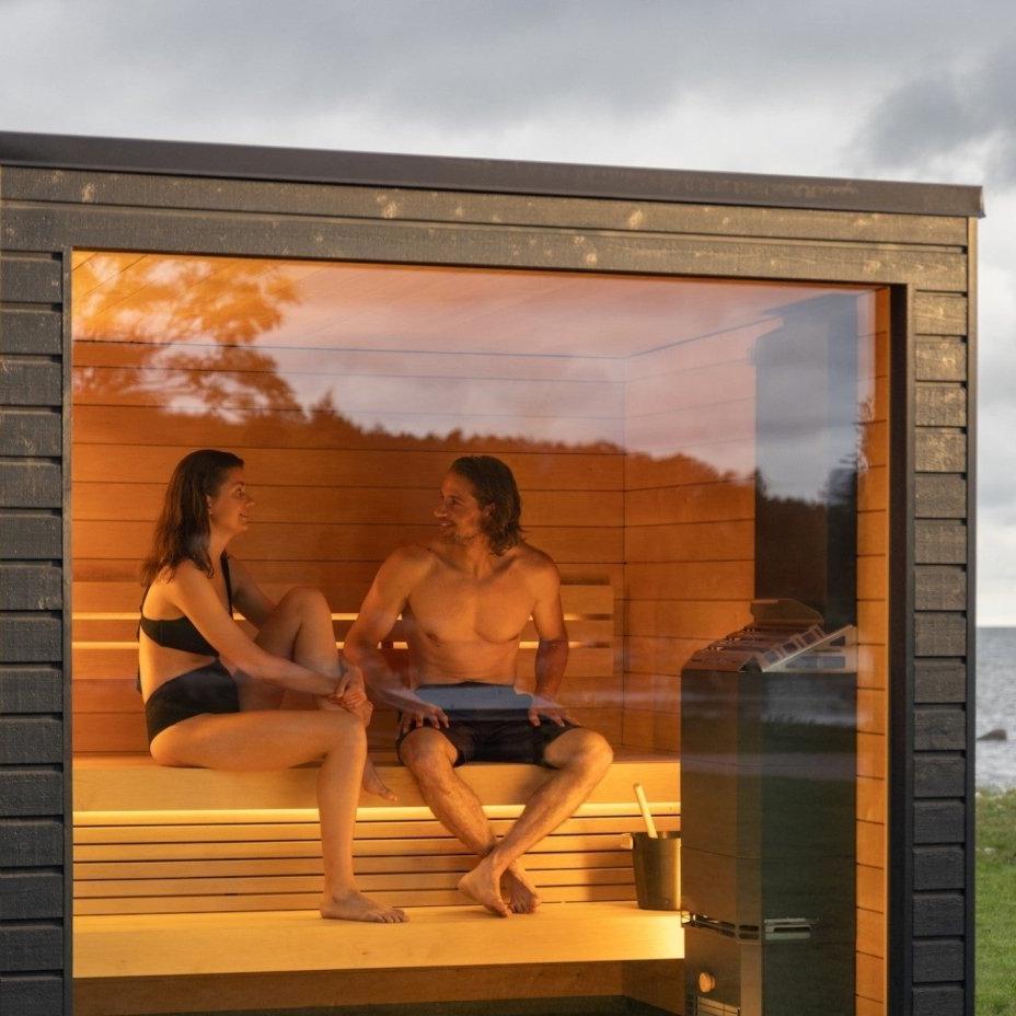 Saunum Classic Ready Made Nordic Outdoor Sauna (4 Seater) in