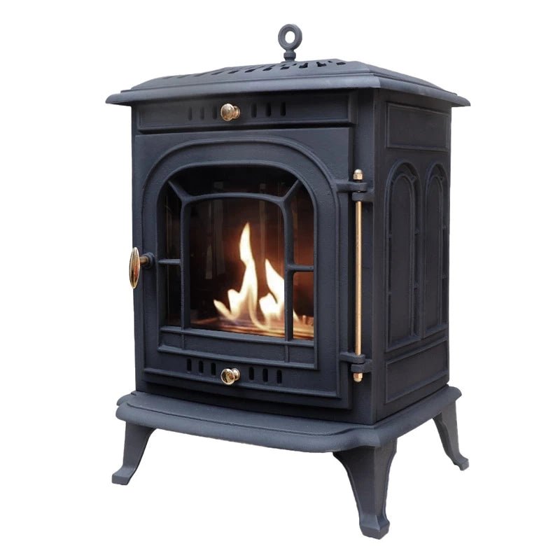 ScandiFlames Altar Cast Iron Freestanding Bioethanol Fireplace in 68.5H x 49W x 42.5D cm