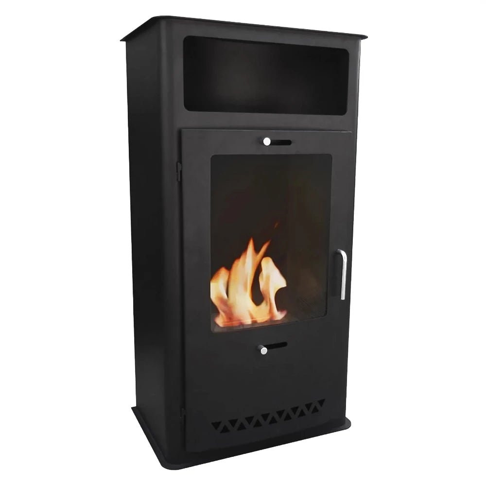 ScandiFlames Boston Bioethanol Freestanding Fireplace in 98H x 52W x 34D cm