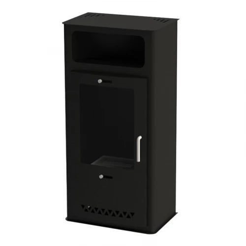 ScandiFlames Boston Bioethanol Freestanding Fireplace in 98H x 52W x 34D cm