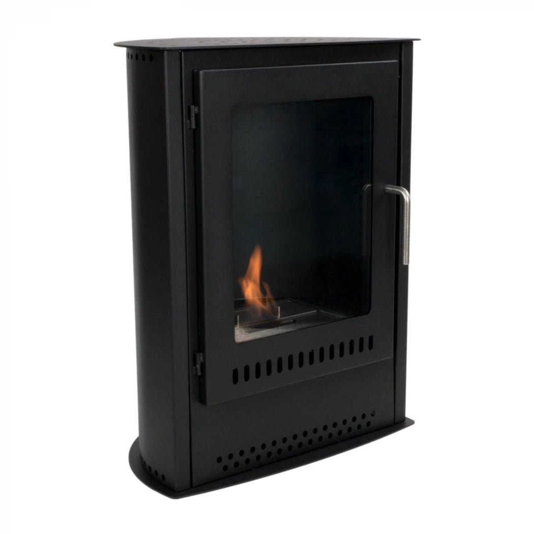 ScandiFlames Carson Freestanding Bioethanol Fireplace in 61.5H x 48W x 30D cm