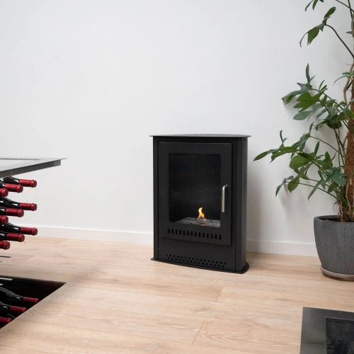 ScandiFlames Carson Freestanding Bioethanol Fireplace in 61.5H x 48W x 30D cm