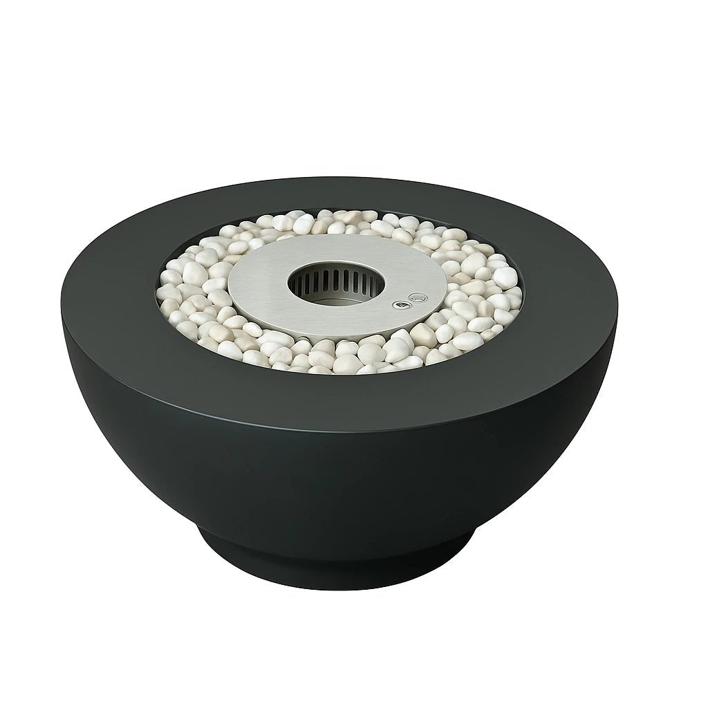 ScandiFlames Circula Outdoor Bioethanol Freestanding Fireplace in 38.5H x 81W x 81D cm