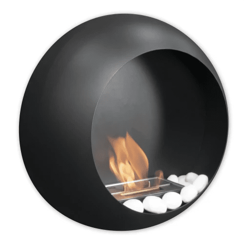 ScandiFlames Colorado Bioethanol Wall - Mounted Fireplace in 23H x 60W x 60D cm