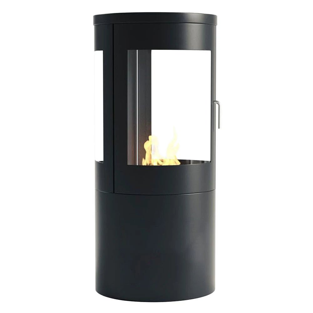 ScandiFlames Columbus Freestanding Bioethanol Fireplace in 96H x 43W x 43D cm
