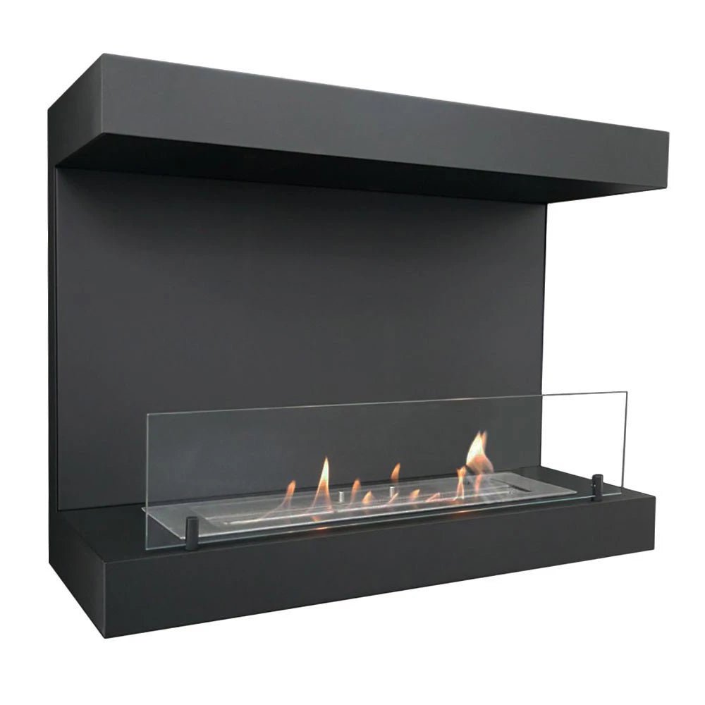 ScandiFlames Dakota Bioethanol Wall-Mounted Fireplace in 60H x 80W x 30D cm