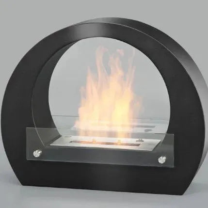 ScandiFlames Dallas Bioethanol Freestanding Fireplace in 52H x 64W x 23D cm
