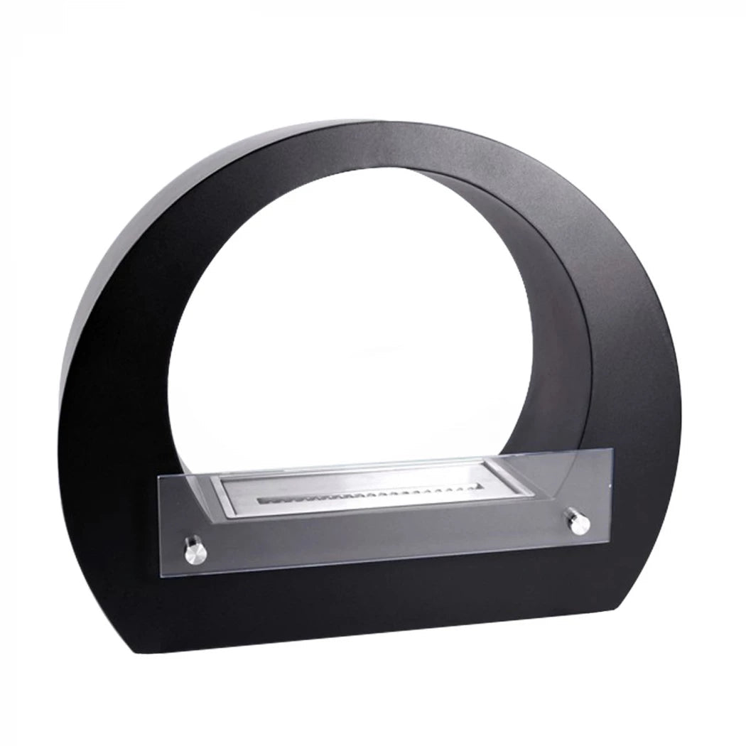 ScandiFlames Dallas Bioethanol Freestanding Fireplace in 52H x 64W x 23D cm