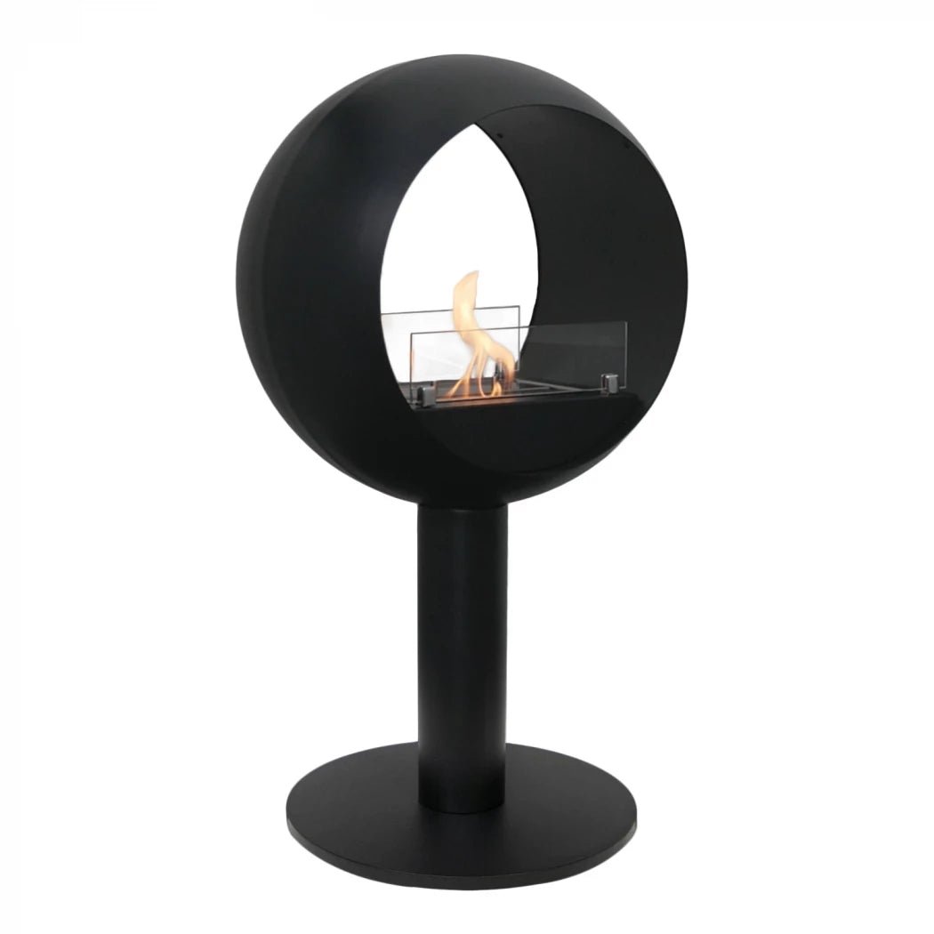 ScandiFlames Edmonton 2 - sided Bioethanol Freestanding Fireplace in 86.5H x 50.2W x 30D cm