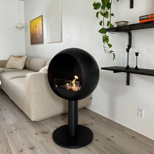 ScandiFlames Edmonton Bioethanol Freestanding Fireplace in 86.5H x 50.2W x 40D cm