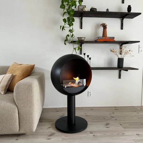 ScandiFlames Edmonton Bioethanol Freestanding Fireplace in 86.5H x 50.2W x 40D cm