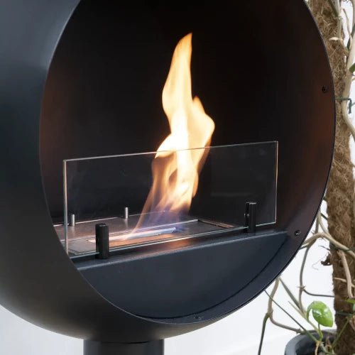 ScandiFlames Edmonton Bioethanol Freestanding Fireplace in 86.5H x 50.2W x 40D cm