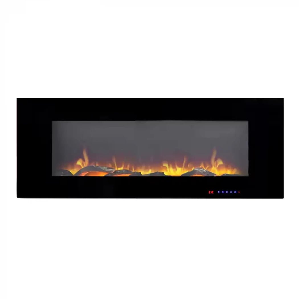 Scandiflames Electric Azurite Wall Mounted Electric LED Fireplace in 46.6H x 152.4W x 13.9D cm