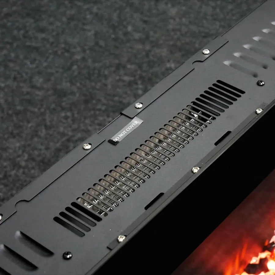 Scandiflames Electric Azurite Wall Mounted Electric LED Fireplace in 46.6H x 182.9W x 13.9D cm