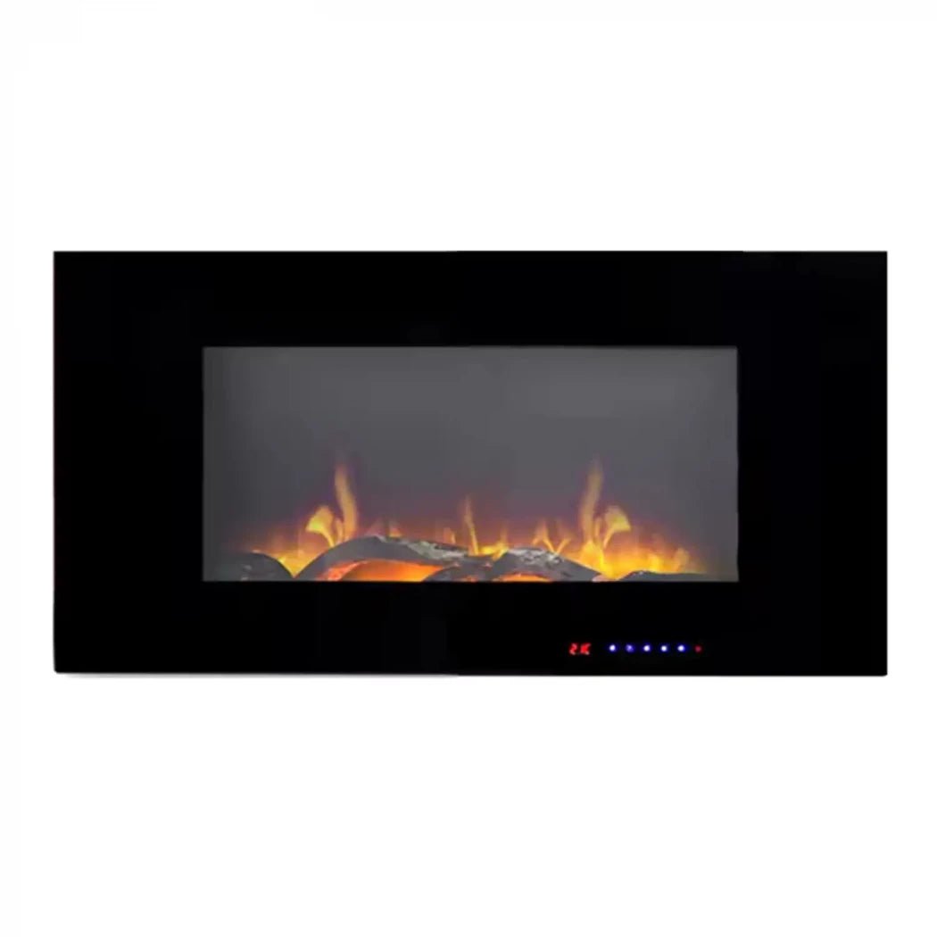 Scandiflames Electric Azurite Wall Mounted Electric LED Fireplace in 46.6H x 91.5W x 13.9D cm