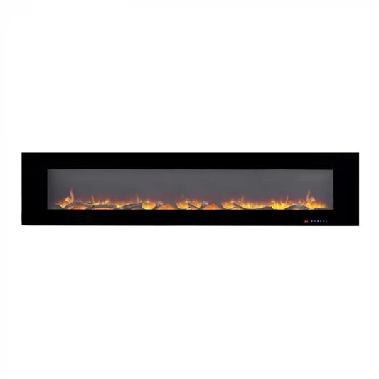 Scandiflames Electric Azurite Wall Mounted Electric LED Fireplace in 46.6H x 91.5W x 13.9D cm